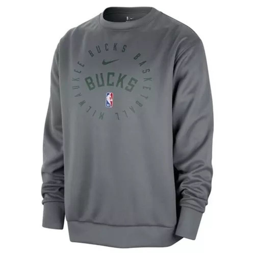 NWT Nike Milwaukee Bucks Spotlight Crewneck Sweatshirt Men’s XLT Fir